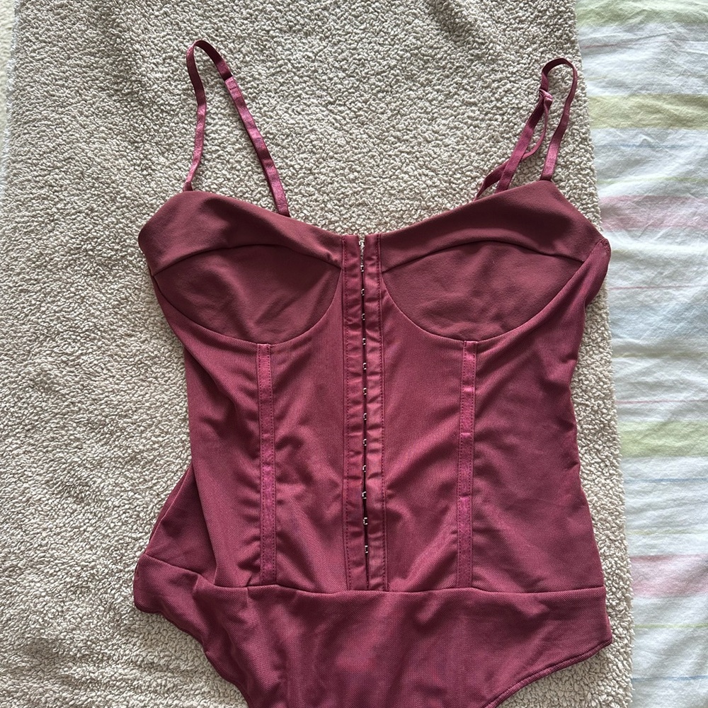 Free People Mauve Shapewear Bodysuit